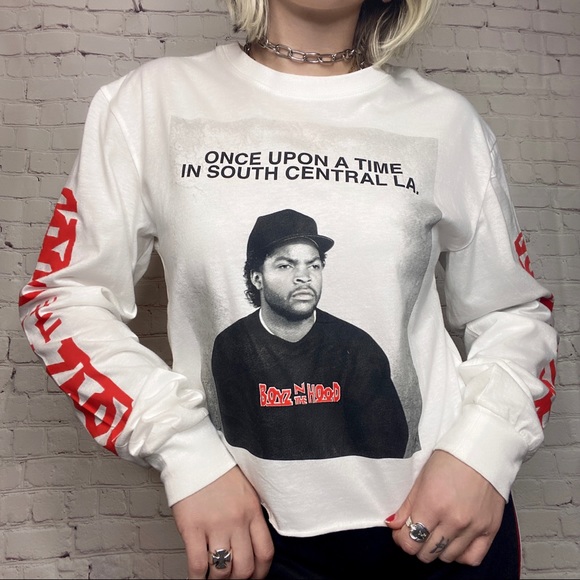 Boyz n the Hood Long Sleeve Mid Crop - Picture 1 of 3